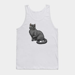 Cat - European Shorthair - Black Tank Top